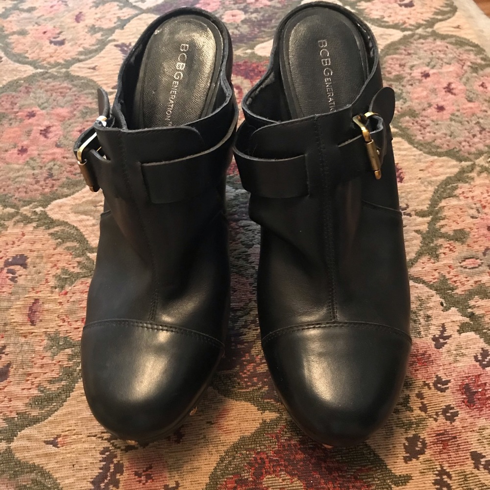 BCBGeneration Black Studded Heel Mule size 10 - Picture 4 of 7